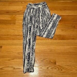 Euro’ summer linen pattern pants